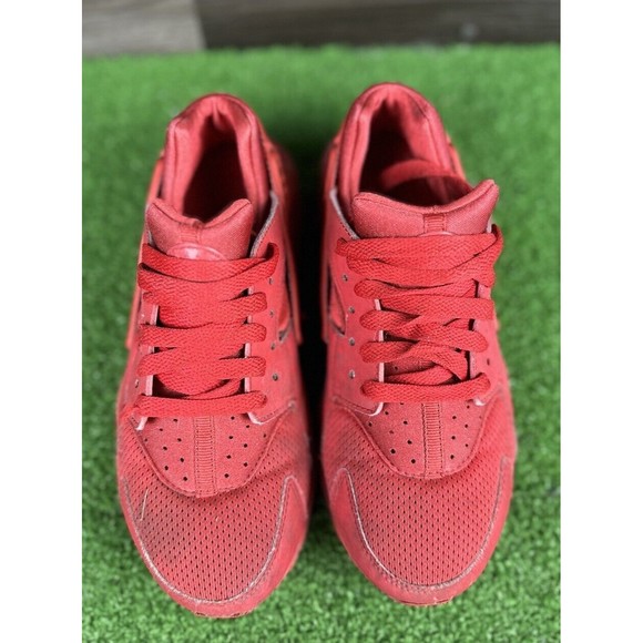 NIKE HUARACHE RUN 654275 600 RED Size 5.5y GS Womens size 7 - Picture 4 of 7